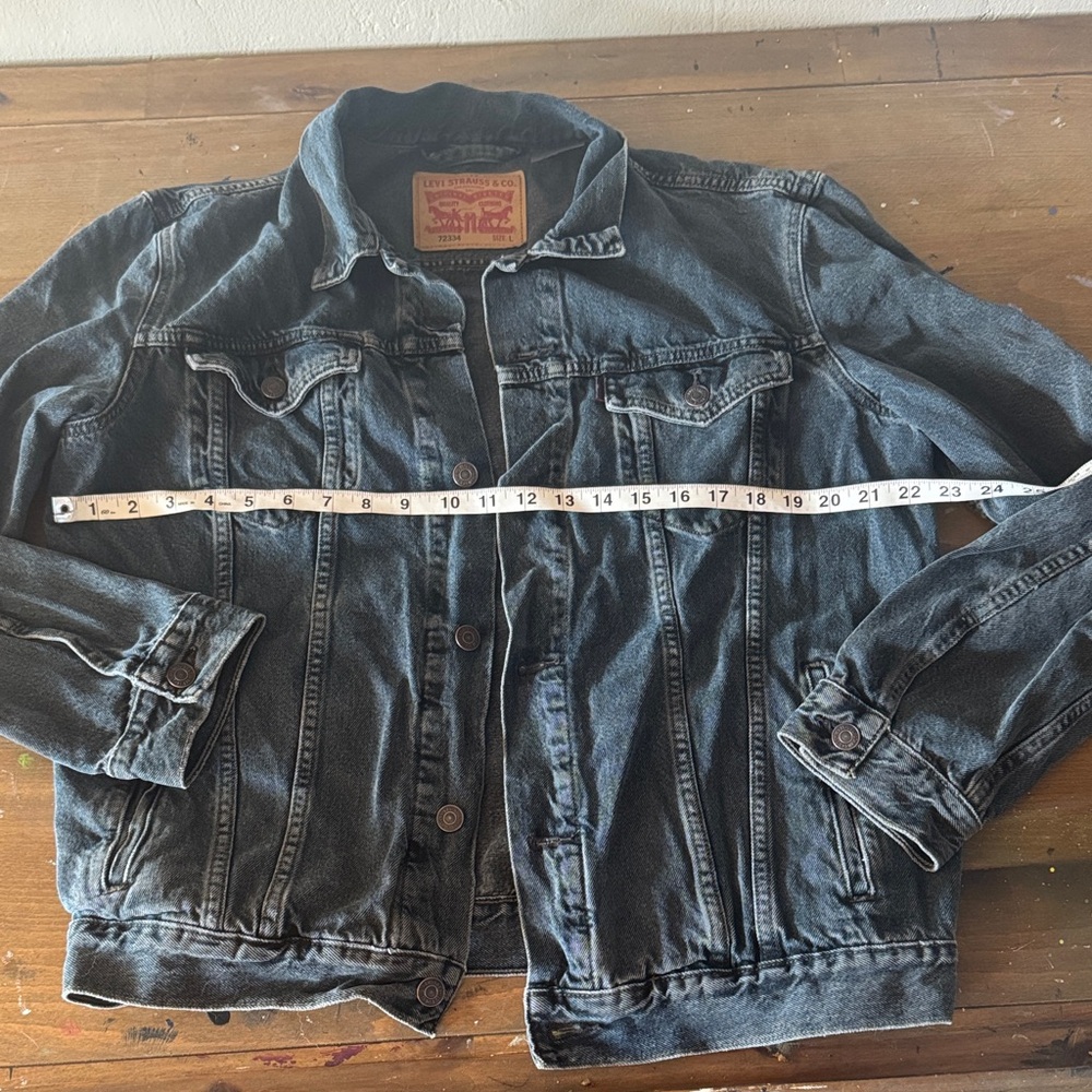 Levi's Men's L Vintage Black Denim Jacket